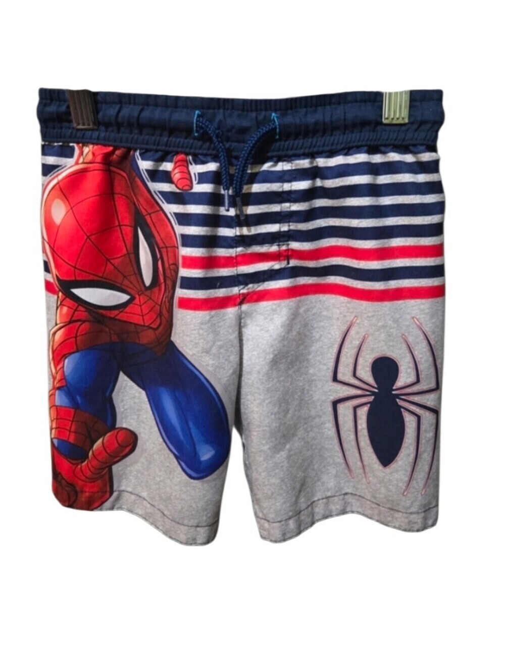 Marvel Spider-Man Boys Swim Trunks Shorts Gray Blue Red XS Superhero Beach Pool